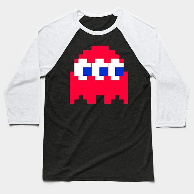 Three-Eyed Ghost Baseball T-Shirt by DesignsByDrew